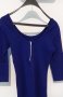 Синя блузка с по-голяма деколте, снимка 1 - Блузи с дълъг ръкав и пуловери - 34685210