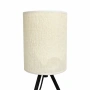 Настолна лампа Vitaluce с бял текстилен абажур, снимка 2