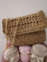 Ръчно плетена чанта от хартиена прежда , снимка 1