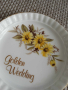 порцеланова сувенирна чинийка за Златна сватба от Англия, снимка 3