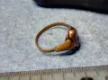 Старинен МЕДЕН ПРЪСТЕН МАЙСТОРСКА ИЗРАБОТКА РЪЧНО ГРАВИРАН 47969, снимка 5