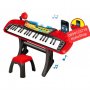 Детско пиано с микрофон и столче/детско пиано с различни функции, снимка 1