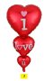 Балони - сърце, надписи, комплекти, латекс, фолио, снимка 3