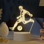 Холограмна 3D LED лампа-Футболист, снимка 3