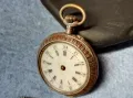 Стар СРЕБЪРЕН ДЖОБЕН ЧАСОВНИК СРЕБРО 800 СТИЛНА ОРНАМЕНТИКА с ПОЗЛАТА 48397, снимка 1