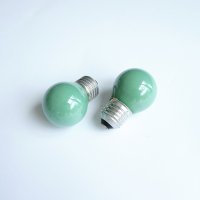 Лампа сфера мини зелена с цокъл E27 220V 25W, снимка 1 - Крушки - 42618123
