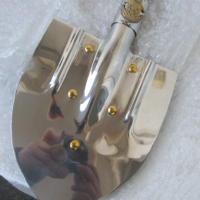 Нова, малка лопатка - шансов инструмент от неръждаема хром никелова стомана,арт,старинна,винтидж, снимка 2 - Други ценни предмети - 36249268
