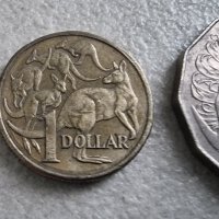 Австралия. Лот .5, 10 ,20, 50 цента и 1 долар  .5 бройки. С ликът на Елизабет II , като млада., снимка 2 - Нумизматика и бонистика - 44462339