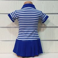 Нова детска класическа моряшка рокля с яка от 1 годинка до 7 години, снимка 3 - Детски рокли и поли - 30327158