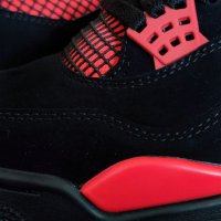 Nike Air Jordan 4 Red Thunder Нови Оригинални Мъжки Обувки Кецове Маратонки Размер 44 Номер 28см , снимка 5 - Кецове - 40535262