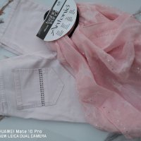 Нови розови дънки Caroll, снимка 2 - Панталони - 41880435