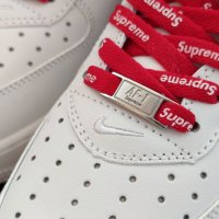 Nike Air Force 1 Supreme Нови Мъжки Обувки Маратонки Размер 43 Номер 27.5см Кецове Бели Shoes Man , снимка 5 - Маратонки - 40173899