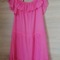 Дълга розова рокля , снимка 4 - Рокли - 41455185