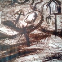 Мони Аладжемов картина смесена техника , снимка 4 - Картини - 41930147