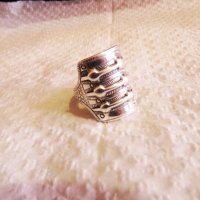 Стар масивен мъжки сребърен пръстен, викингски  сребърен пръстен сребро 925 серия Viking, снимка 1 - Пръстени - 35865870