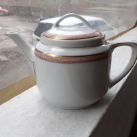 Прекрасен стар колекционерски порцеланов чайник KPM Germay, снимка 7 - Антикварни и старинни предмети - 36226884