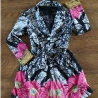  Desigual less more rain coat dress - страхотен дамски тренч, снимка 7 - Шлифери - 34175997