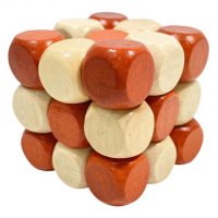 Дървен 3D пъзел кубчета на рубик, снимка 1 - Образователни игри - 41487609