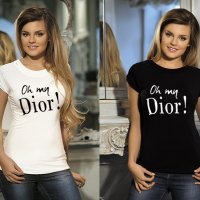 Тениска Dior принт Модели цветове и размери , снимка 1 - Тениски - 32154451