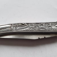 Сгъваем нож Laguiole с ловна сцена, снимка 18 - Антикварни и старинни предмети - 44374395