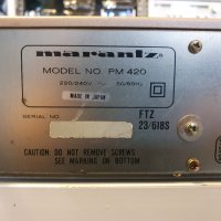 Усилвател Marantz PM420 В отлично техническо състояние, много добър външен вид., снимка 10 - Ресийвъри, усилватели, смесителни пултове - 41954967