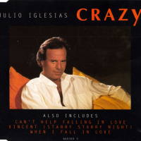 JULIO IGLESIAS - Crazy - Maxi Single CD - оригинален диск, снимка 1 - CD дискове - 44561657