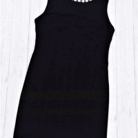 Елегантна черна рокля, снимка 1 - Рокли - 41514293