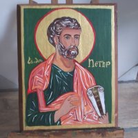 Икона на св. апостол Петър, снимка 1 - Икони - 40957571