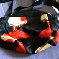 Чанта промазан плат през рамо Бобо женска 27х20х10см, снимка 4 - Чанти - 42318304
