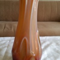 Ретро стъклена ваза 40см, снимка 1 - Антикварни и старинни предмети - 44480410