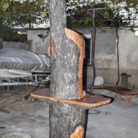 Градинско барбекю от щампован бетон имитация на дърво, снимка 10 - Барбекюта - 38585340
