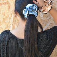 Сатенено скрънчи "РОЗА" с уникален дизайн , снимка 9 - Аксесоари за коса - 38882968