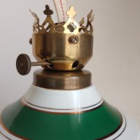  Стара  Газена  порцеланова лампа маркирана  GDR, снимка 3 - Други ценни предмети - 41143906