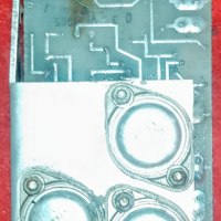 Платка с електронни елементи транзистори КД503 и др, снимка 1 - Друга електроника - 44665951