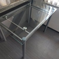 Стъклена кухненска маса 100х60, снимка 7 - Маси - 42715910
