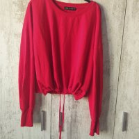 Червена блузка, снимка 8 - Блузи с дълъг ръкав и пуловери - 40399335