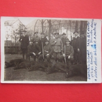 Уникална картичка снимка ловец ловци 1912 Оригинал, снимка 2 - Колекции - 36069241