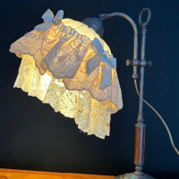 Италианска винтидж лампа, снимка 1 - Настолни лампи - 44741170