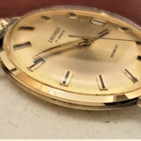 Златен Швейцарски часовник 18k/750/ 1950 г Състояние 9/10, снимка 3 - Мъжки - 41020852