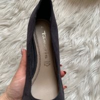 Нови велурени обувки Tamaris, снимка 4 - Дамски обувки на ток - 40072512