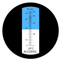 Рефрактометър за алкохол от 0-80%, снимка 2 - Други - 34760713