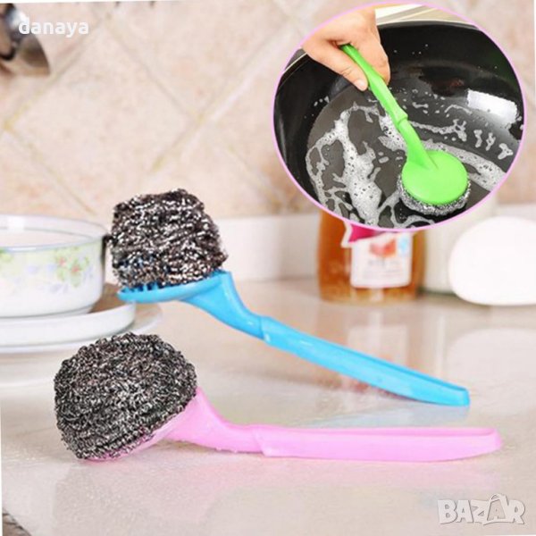 4483 Кухненско телче за миене и почистване с дълга дръжка, снимка 1