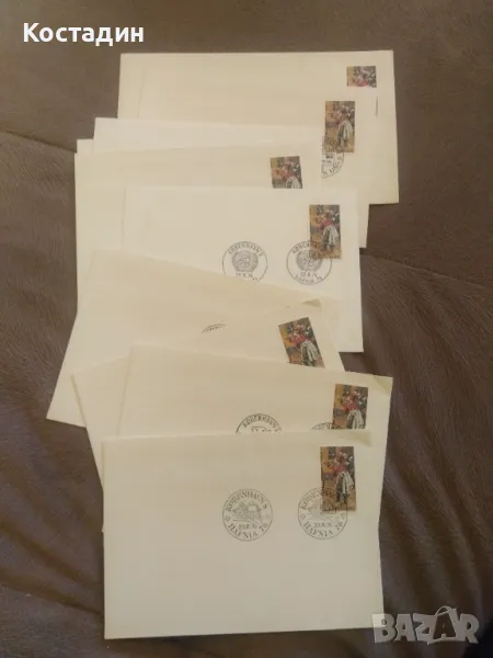 Първодневни пликове Дания 1976 10бр, снимка 1