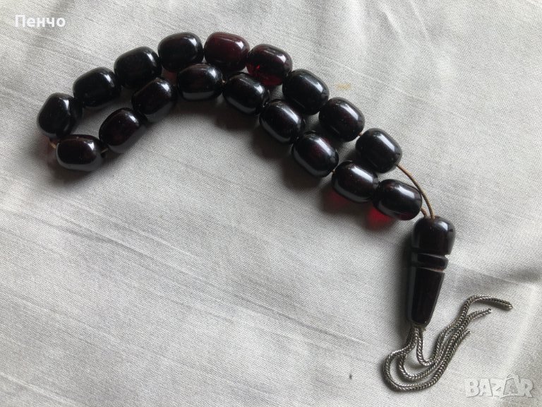 стара броеница /каталин, кехлибар, бакелит, фатуран/, снимка 1