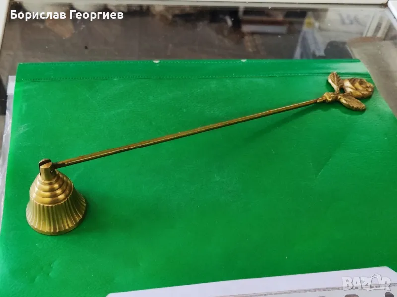 Гасител за свещи месинг, снимка 1