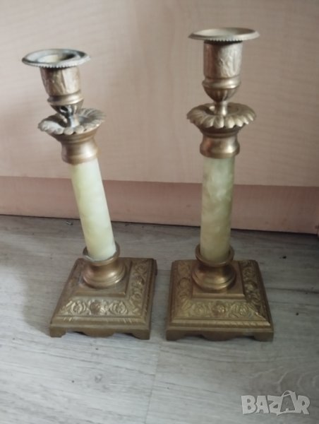 два барокови свещници -комплект, снимка 1