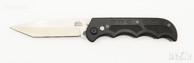 Автоматичен сгъваем нож с вградено фенерче 95 х 212, снимка 1