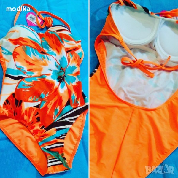 Цял бански с вградени подплънки, снимка 1