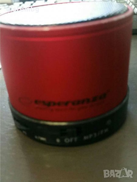 ПРЕНОСИМА ТОНКОЛОНКА ESPERANZA BLUETOOTH FM СТАНДАРТ RITMO ЧЕРВЕНА, EP115C, снимка 1