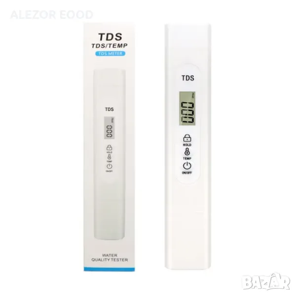 TDS метър 0-990 ppm, 0° С - 50°С, ТДС твърди частици 4069, снимка 1